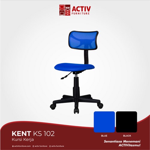 KURSI STAF KENT KS 102 BLACK BLUE