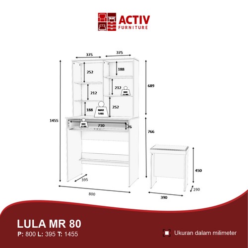 MEJA RIAS-LULA MR 80 WAHANA TEAK-TAUPE